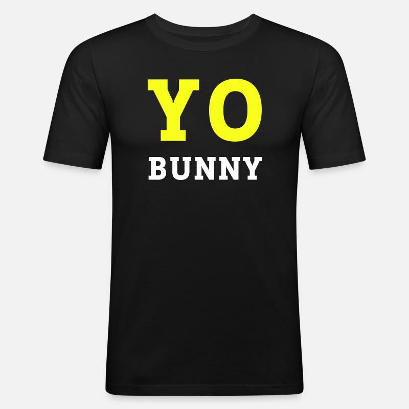 yobun_2 - Männer Slim Fit T-Shirt - Schwarz