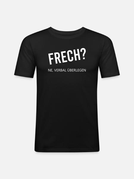 Cheeky verbally superior - Men's Slim Fit T-Shirt - black