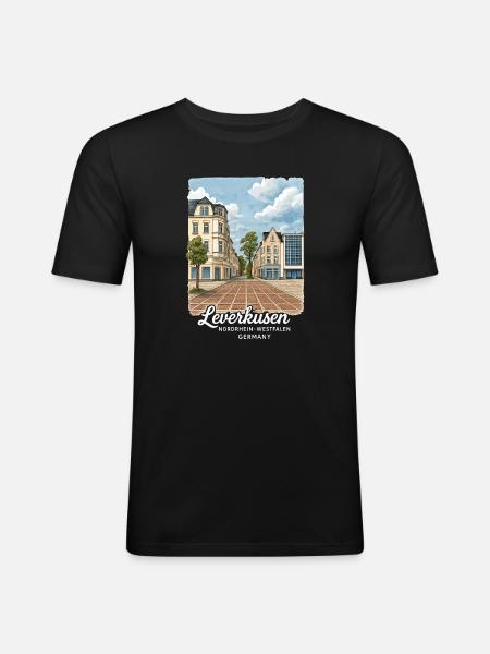Leverkusen - Men's Slim Fit T-Shirt - black