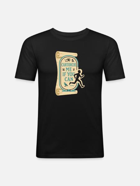 Pharaoh Archaeology in Ancient Egypt - Men's Slim Fit T-Shirt - black
