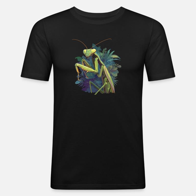 Gottesanbeterinnen Gottesanbeterin - Männer Slim Fit T-Shirt - Schwarz