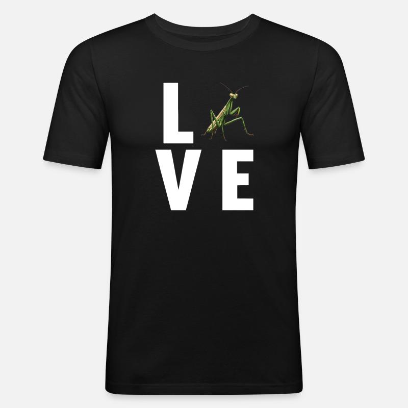 Gottesanbeterinnen Gottesanbeterin - Männer Slim Fit T-Shirt - Schwarz