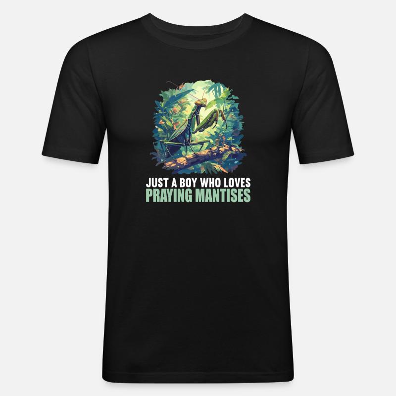 Gottesanbeterinnen Gottesanbeterin - Männer Slim Fit T-Shirt - Schwarz