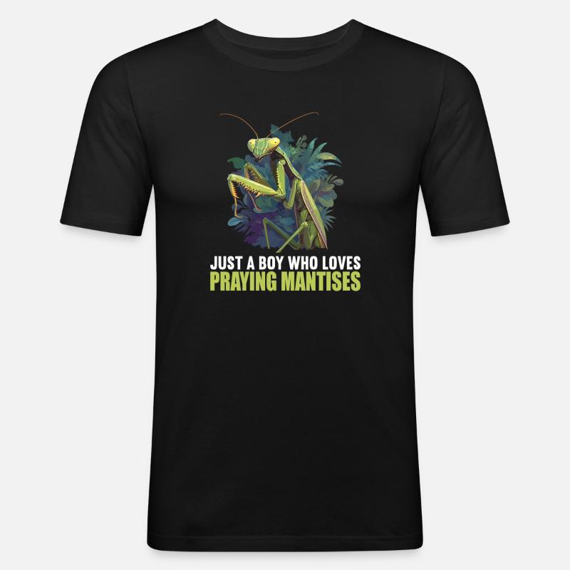 Gottesanbeterinnen Gottesanbeterin - Männer Slim Fit T-Shirt - Schwarz