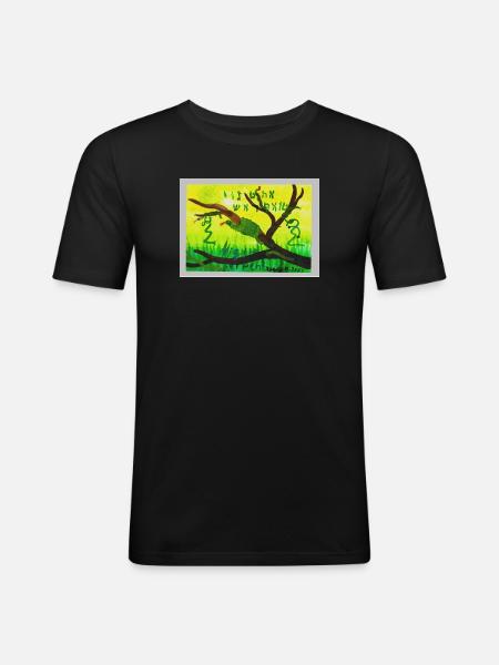 A5_Yig_Portrait - T-shirt près du corps Homme - noir