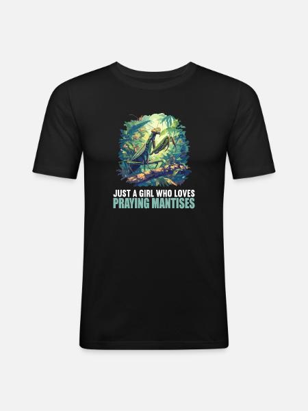 Gottesanbeterinnen Gottesanbeterin - Männer Slim Fit T-Shirt - Schwarz