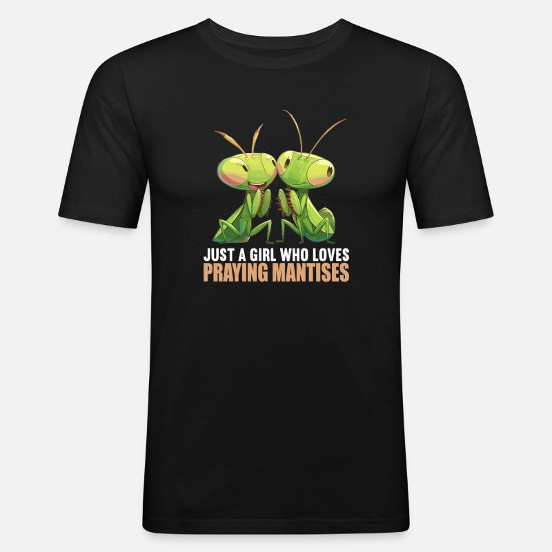 Gottesanbeterinnen Gottesanbeterin - Männer Slim Fit T-Shirt - Schwarz