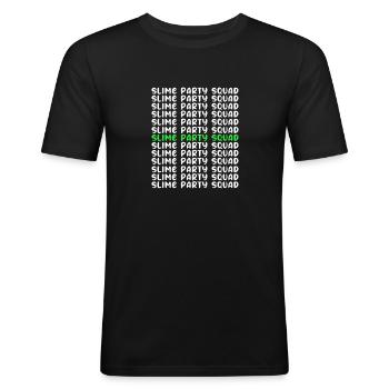 Slime Slime Slimy - Men's Slim Fit T-Shirt - black - Front - Nik (191cm)