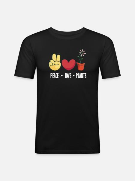 Garten- Und Pflanzenliebhaber Geschenke - Männer Slim Fit T-Shirt - Schwarz