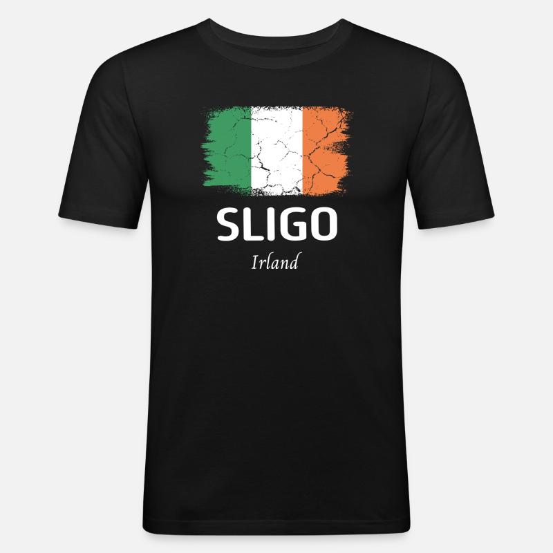 Sligo - Männer Slim Fit T-Shirt - Schwarz