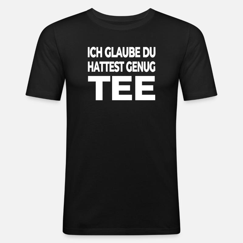 Tee - Männer Slim Fit T-Shirt - Schwarz