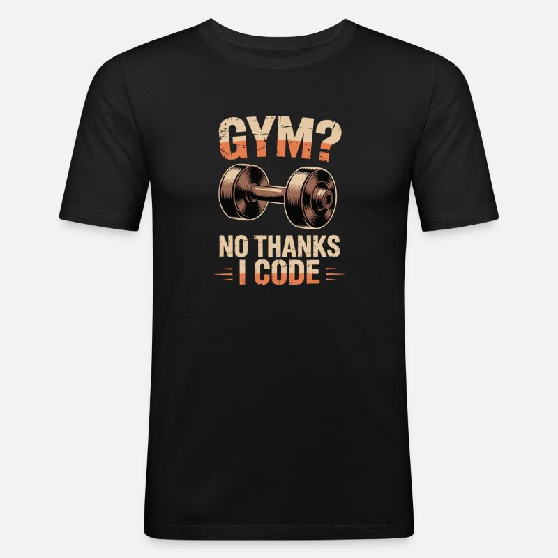 Witzige Grafik zum Thema Programmierung - Männer Slim Fit T-Shirt - Schwarz