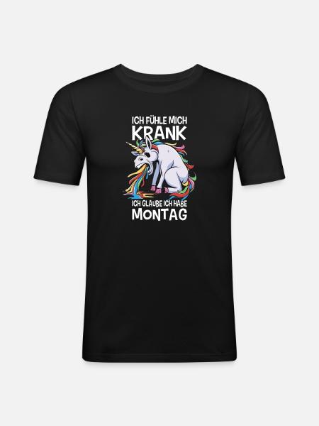Ironiske ordsprog Ironisk Sjov Morgen-Grouch - Herre Slim Fit T-Shirt - sort
