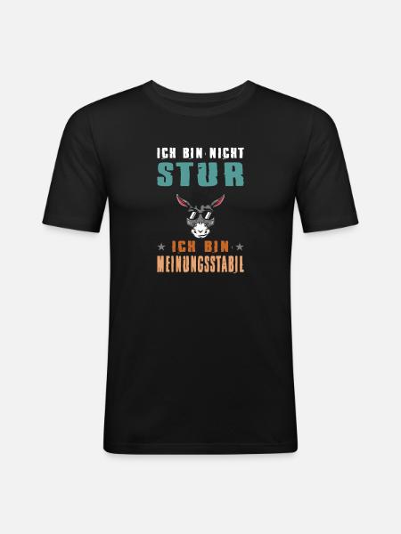 Funny Sayings Fun Outfits Irony Sarcasm - Men's Slim Fit T-Shirt - black