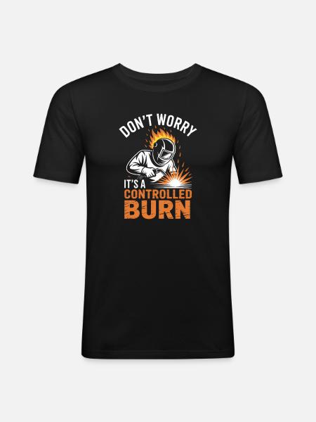 Welder Saying Profession Funny Welder Gift - Men's Slim Fit T-Shirt - black