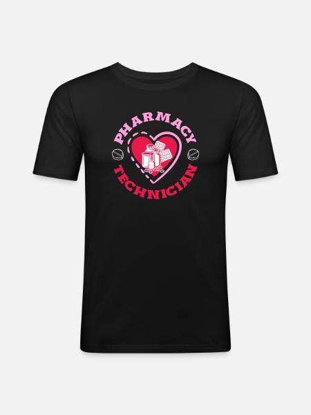 Apotheker Pharmazeutisch-technischer - Männer Slim Fit T-Shirt - Schwarz