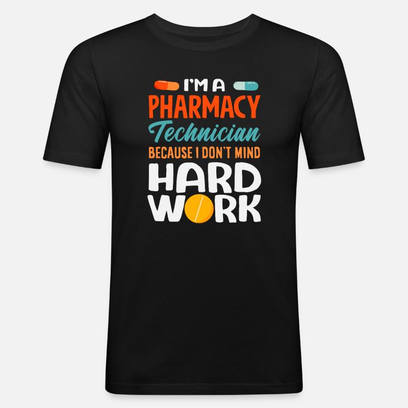 Apotheker Pharmazeutisch-technischer - Männer Slim Fit T-Shirt - Schwarz