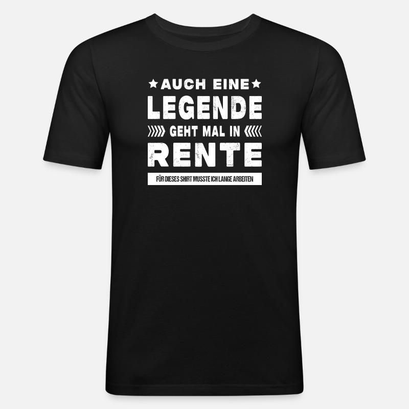 Retired Retirement Gift Idea - Men's Slim Fit T-Shirt - black