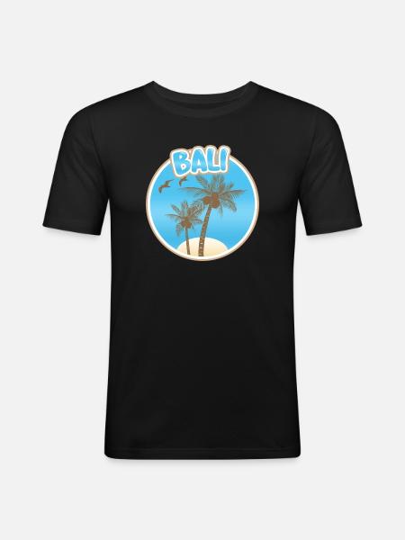 Geschenk für Bali - Männer Slim Fit T-Shirt - Schwarz