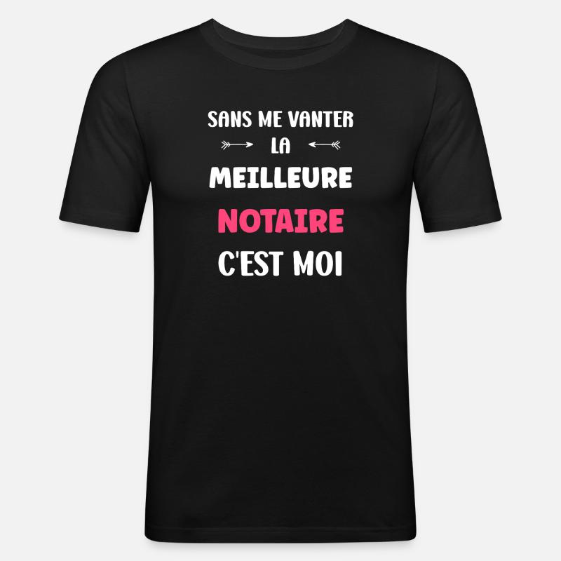 Notar - Männer Slim Fit T-Shirt - Schwarz