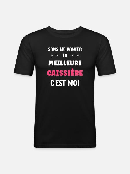 Cashier - Men's Slim Fit T-Shirt - black