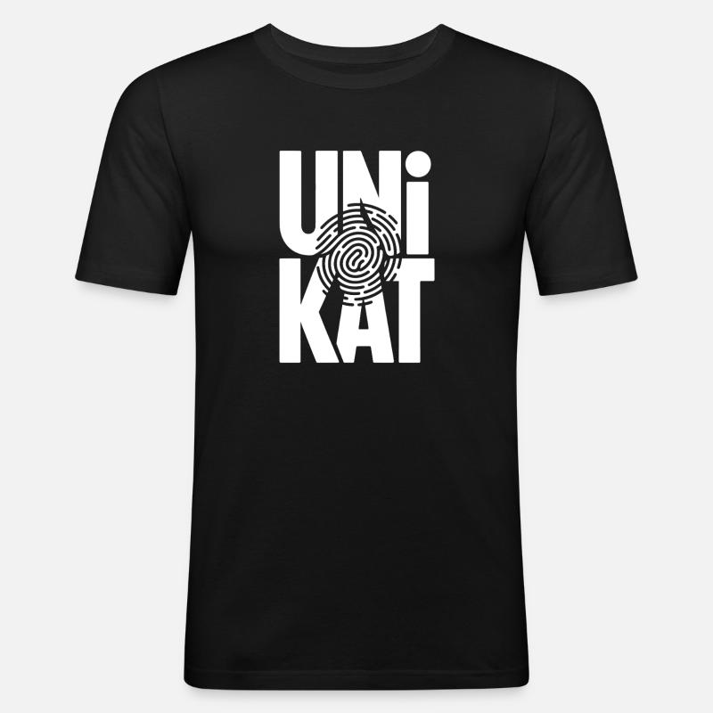 Unique Unique Individual Self-Worth Unique - Men's Slim Fit T-Shirt - black