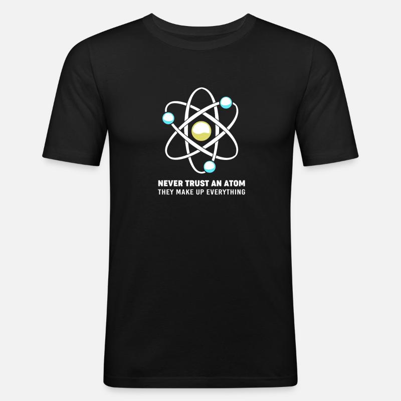 Physique quantique Physique quantique Saut quantique - T-shirt près du corps Homme - noir