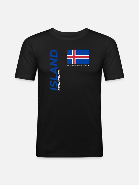 Stokksnes - Men's Slim Fit T-Shirt - black