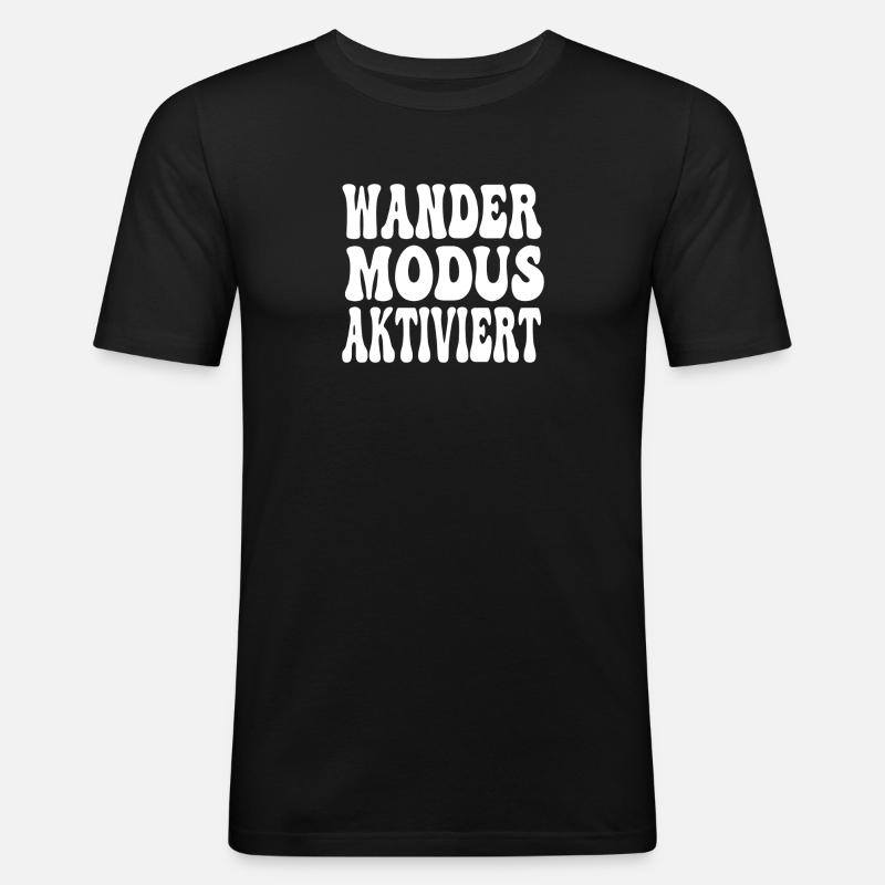 Conception activée par le mode Wander - T-shirt près du corps Homme - noir