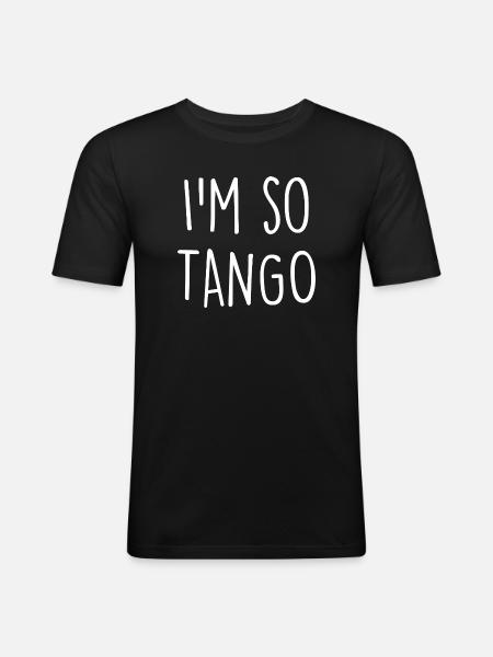 Tango Dancer - Men's Slim Fit T-Shirt - black