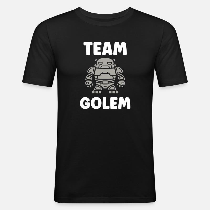 Team Golem - Männer Slim Fit T-Shirt - Schwarz