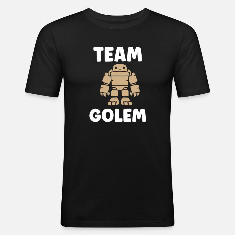 Team Golem - Männer Slim Fit T-Shirt - Schwarz