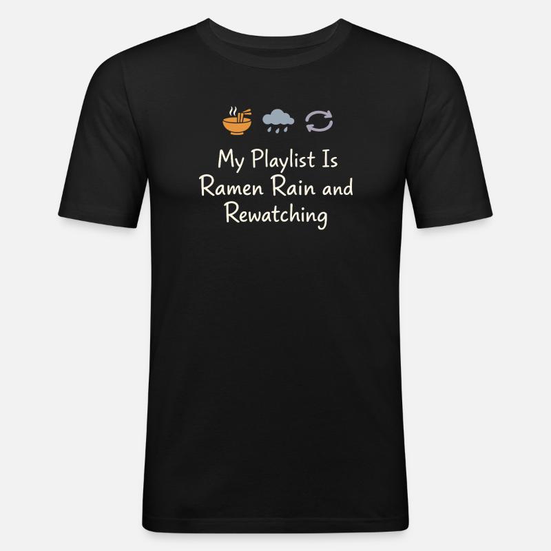 Anime-introvert Weeb Stubenhocker - Männer Slim Fit T-Shirt - Schwarz