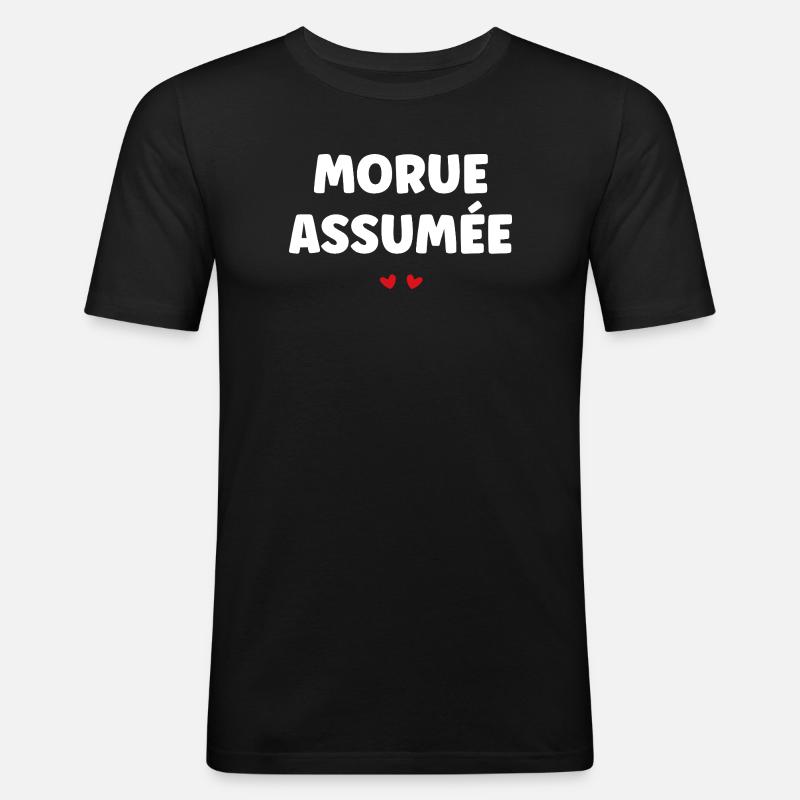 Cod assumed - Men's Slim Fit T-Shirt - black