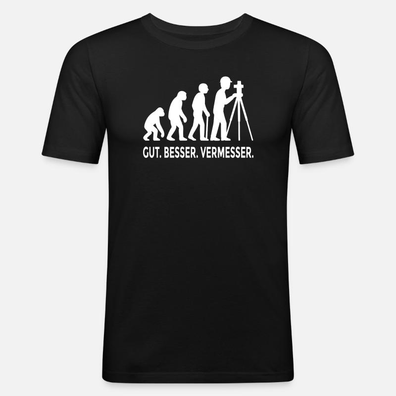 Good Better Surveyor Evolution - Men's Slim Fit T-Shirt - black