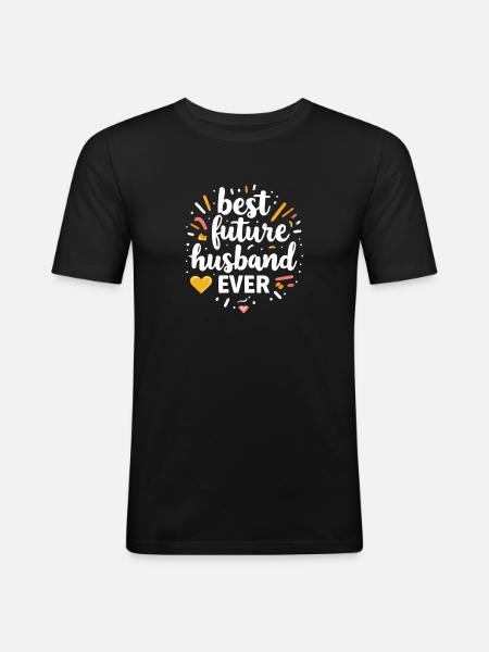 Best future husband - Men's Slim Fit T-Shirt - black