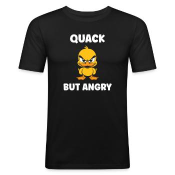 Furious Duck Rebellious Attitude - Men's Slim Fit T-Shirt - black - Front - Nik (191cm)
