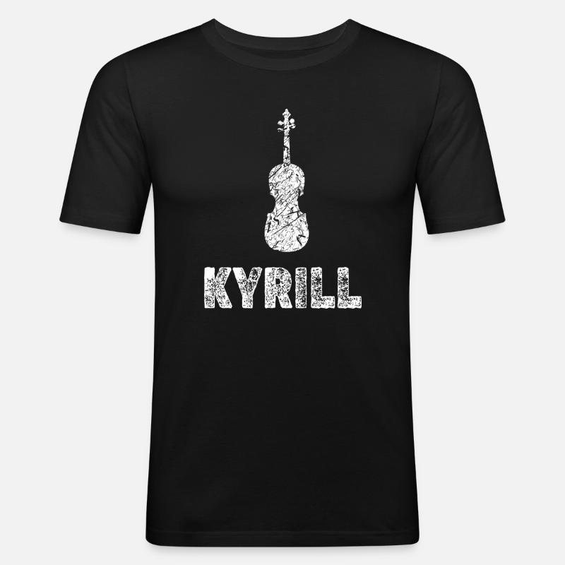 Gift for Kirill - Men's Slim Fit T-Shirt - black