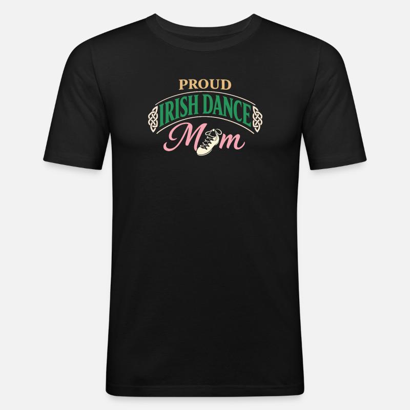 Irischer Tanz Step-dancing Celtic Fan - Männer Slim Fit T-Shirt - Schwarz
