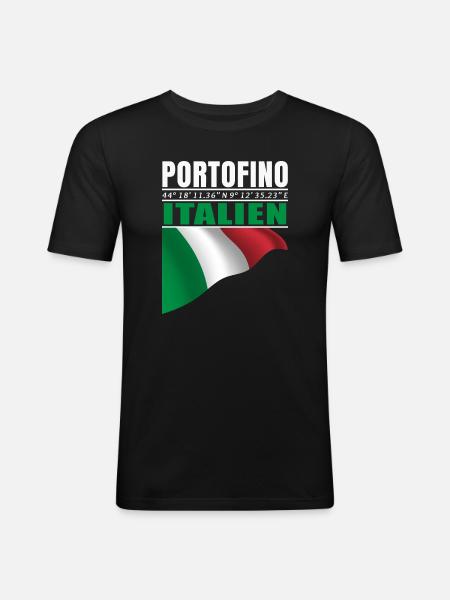 Portofino - Men's Slim Fit T-Shirt - black