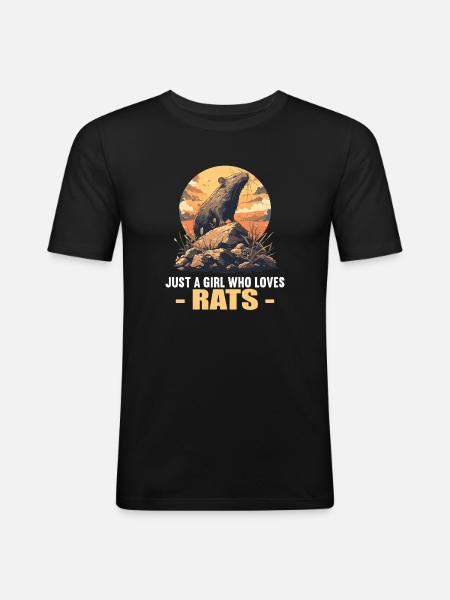 Rat Rat - Men's Slim Fit T-Shirt - black
