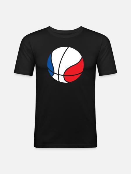 Basketball / Basketball / Basktet-Ball / Sport - Männer Slim Fit T-Shirt - Schwarz