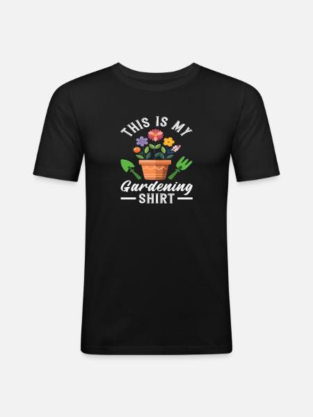 Plant Lover Succulent This is - Men's Slim Fit T-Shirt - black