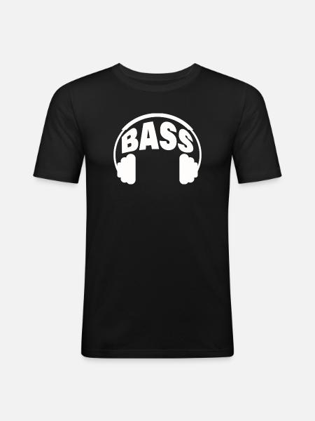 Basse - T-shirt près du corps Homme - noir