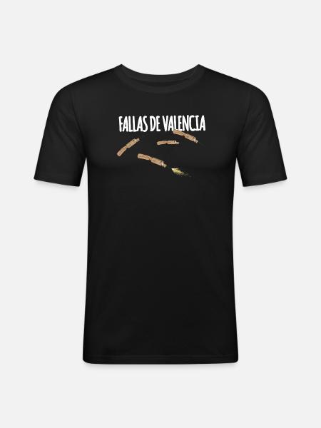 Fallas De Valencia Trueno - Men's Slim Fit T-Shirt - black