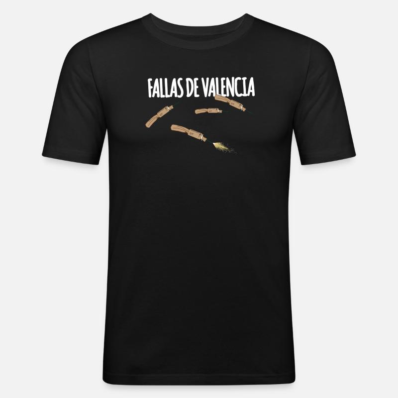 Fallas De Valencia Trueno - Men's Slim Fit T-Shirt - black