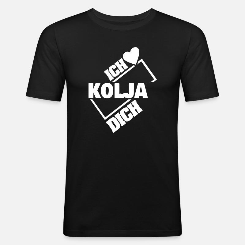 Gift for Kolja - Men's Slim Fit T-Shirt - black