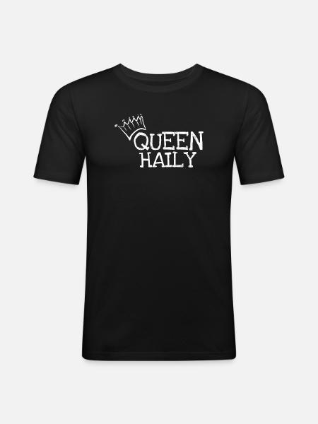 Gift for Haily - Men's Slim Fit T-Shirt - black