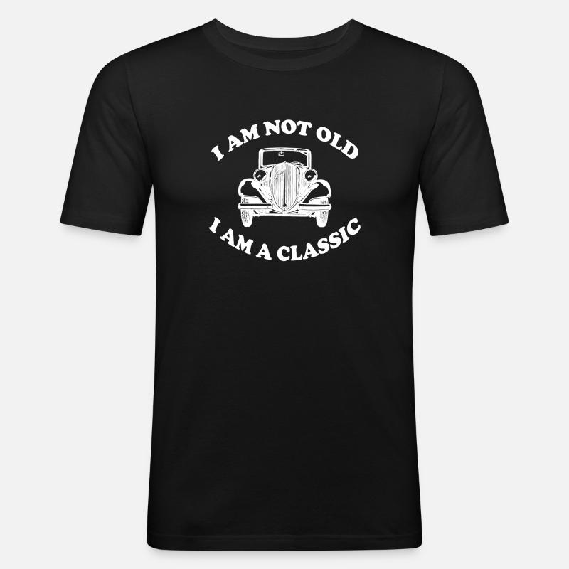 CLASSIC - Männer Slim Fit T-Shirt - Schwarz