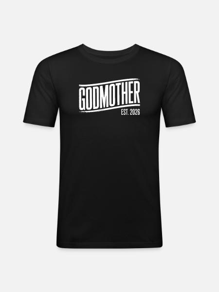 Godmother Est 2026 - Men's Slim Fit T-Shirt - black